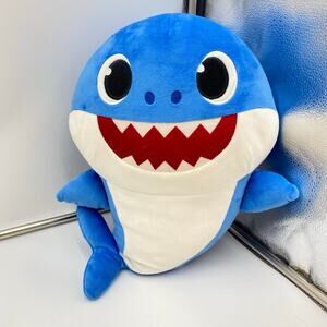 Pink Fong Official Blue Daddy Shark 16" Tall Plush NWT